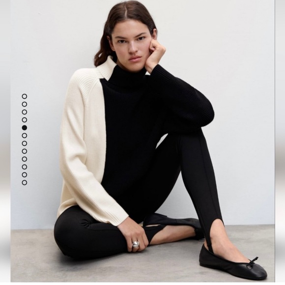 Mango Black and White Block Sweater / Do Not Purchase - Picture 2 of 2